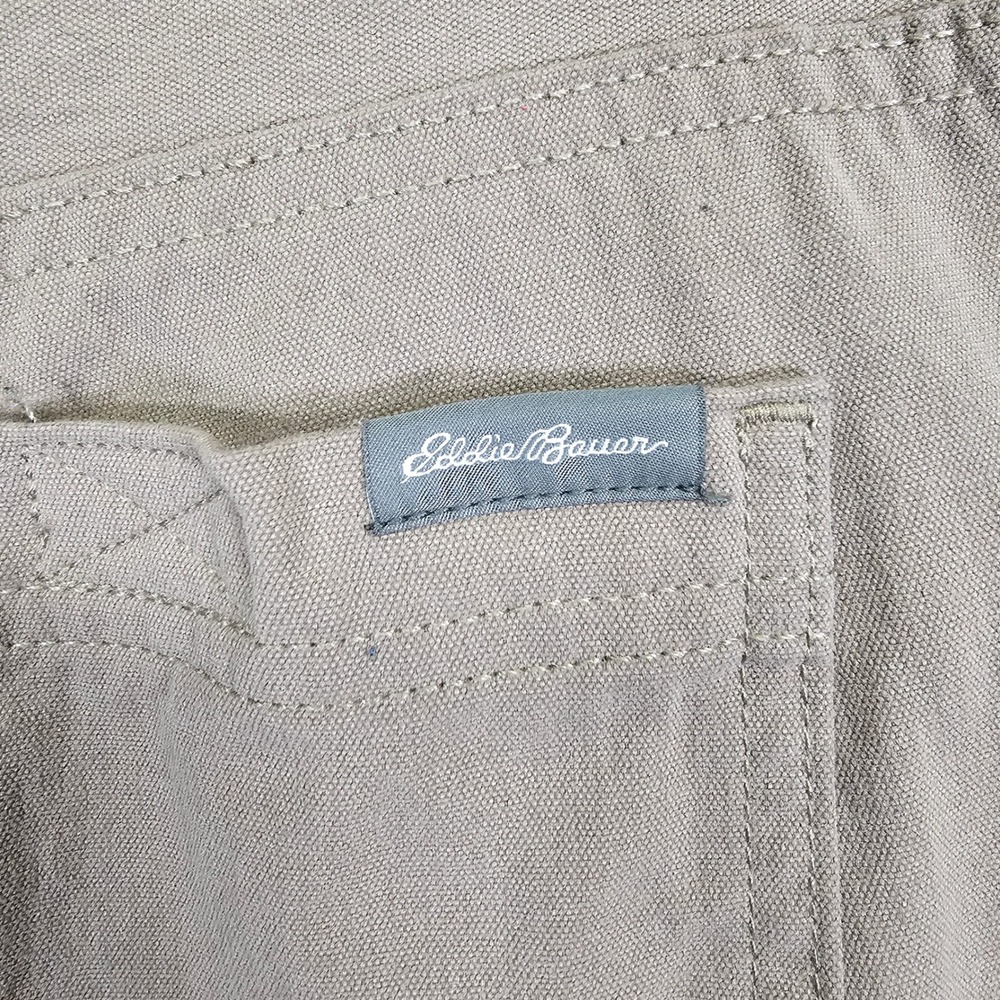 Eddie Bauer Pants Mens 36x30 100% Nylon Performance Cotton Feel Side Zip 0412 - Picture 7 of 12